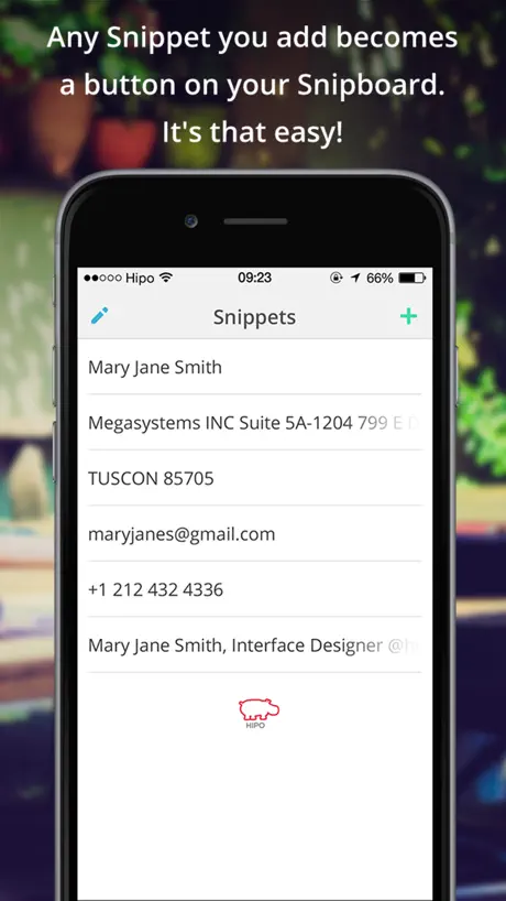 Snipboard - Keyboard for custom text snippets