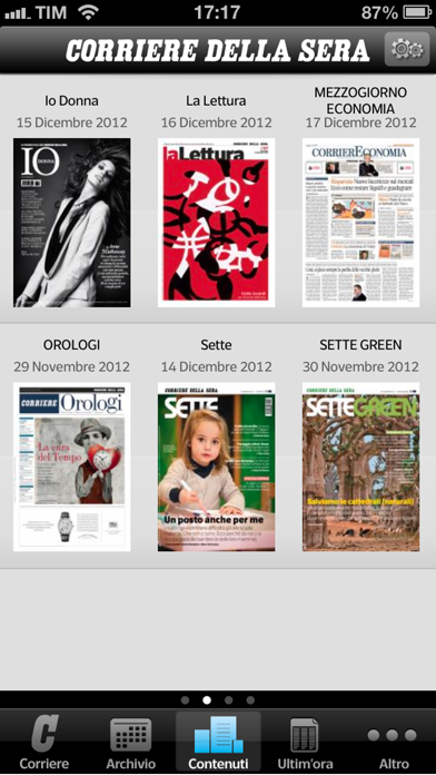 Corriere della Sera - Digital Edition per iPhone Screenshot