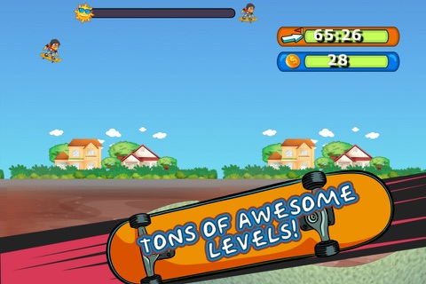 Longboard Larry - Street Surfing Skate-board Game screenshot 3