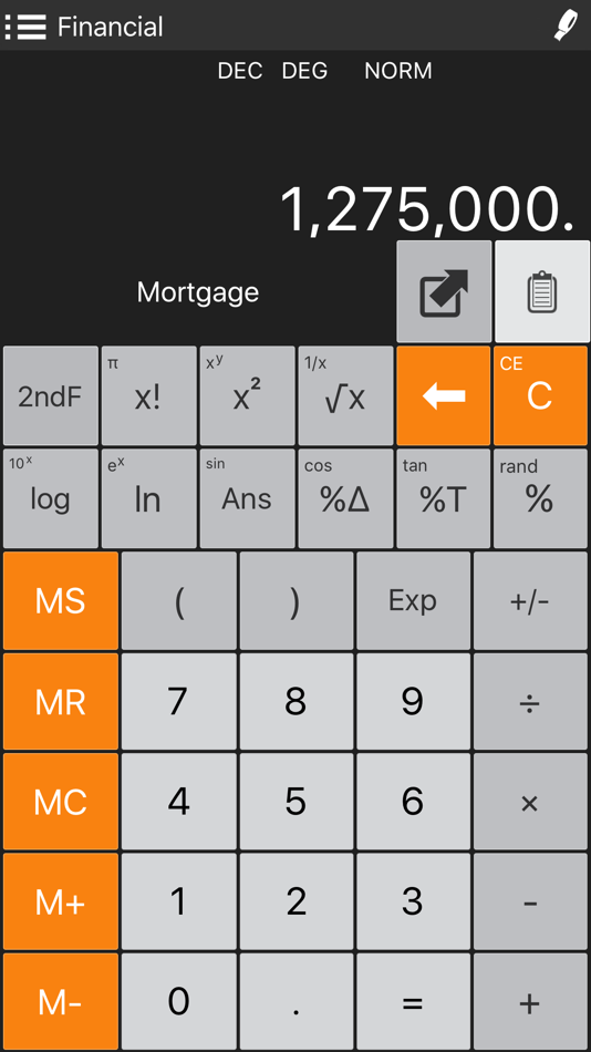 #1. Financial Calculator + (iOS) 由: Panoramic Software Inc.