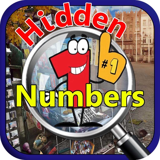 Hidden numbers kids learning game iOS App