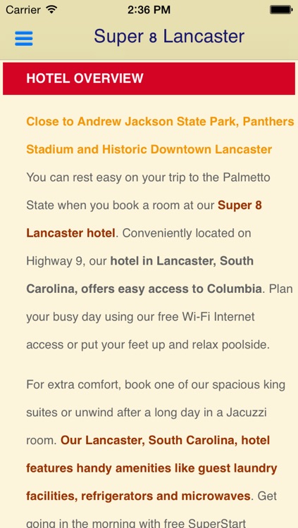 Super 8 Lancaster SC screenshot-3