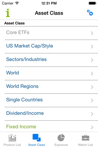 iShares ETFs screenshot 2