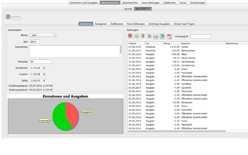 Screenshot #2 pour Haushaltsbuchhaltung