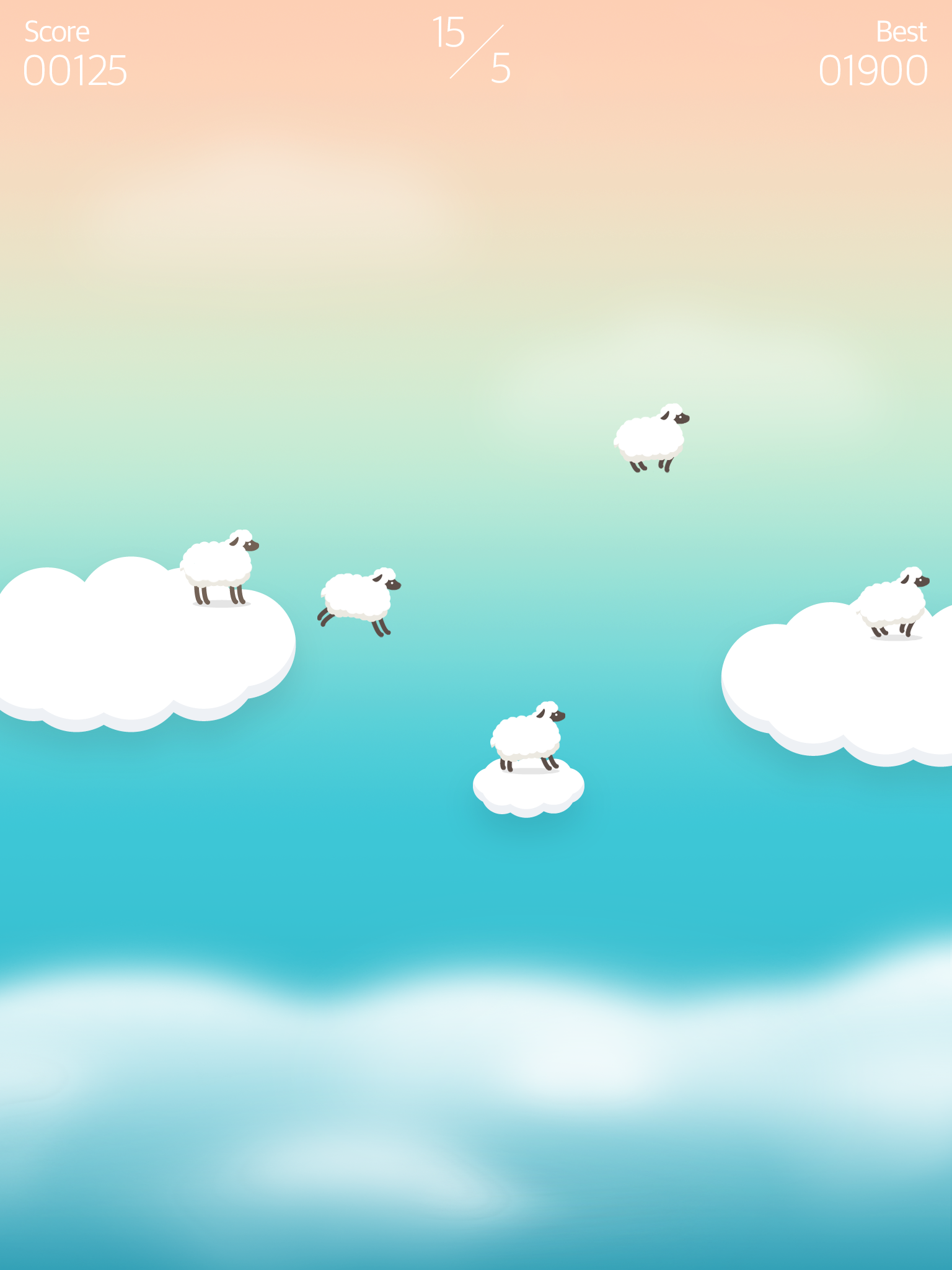 Over the Clouds : Sheep Free ( Sleepy & Healing game )