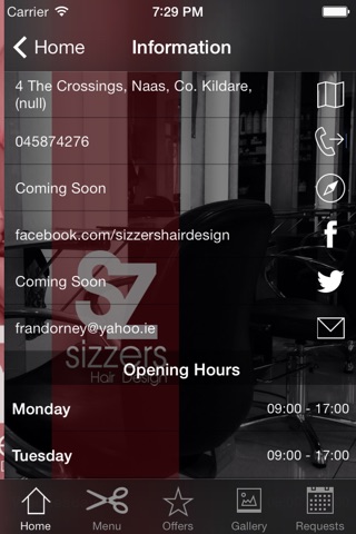 Sizzers Hair Design screenshot 3