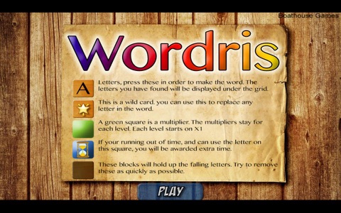 Wordris HD - by Boathouse Games screenshot 2