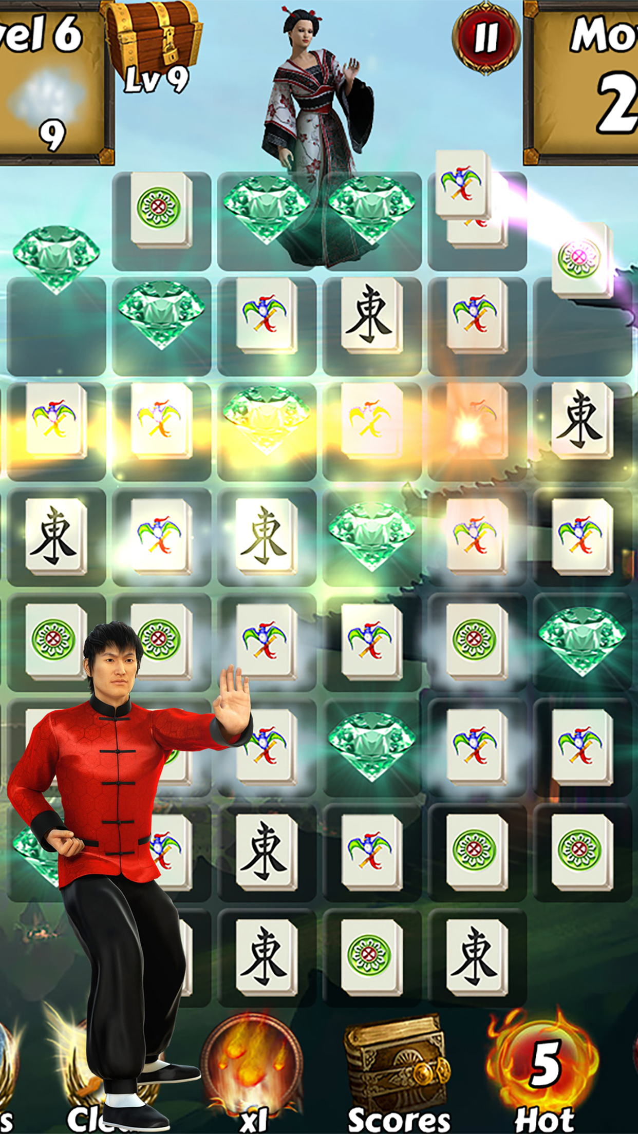Mahjong Match Adventure World: Swipe jewels and match mahjong tiles!