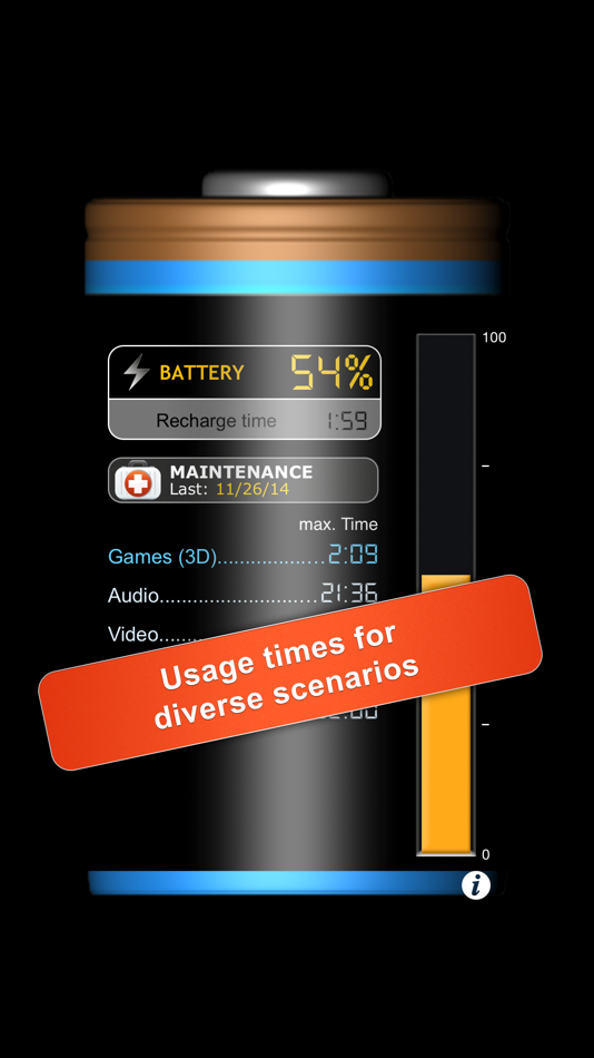 #2. iBattery Pro - Battery status and maintenance (iOS) 由: Nasbrill Soft