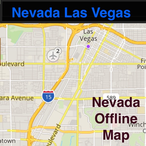 Nevada/Las Vegas Offline Map & Navigation & POI & Travel Guide & Wikipedia with Traffic Cameras - Great Road Trip