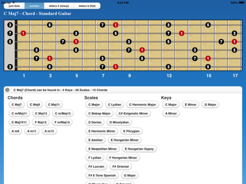 Screenshot #5 pour Guitar Scales I