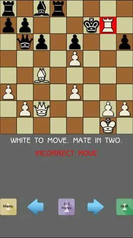 Game screenshot 202 Chess Mate in TWO - 101 Chess Puzzles FREE apk