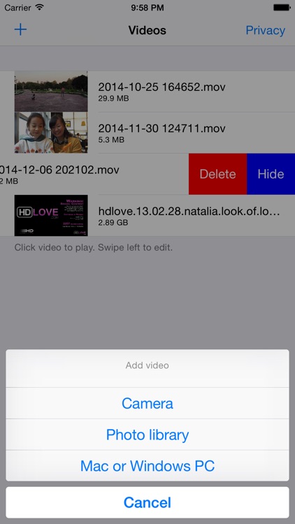 Private video locker - safety protect your privacy