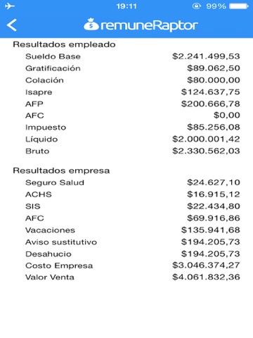 Screenshot #5 pour remuneRaptor