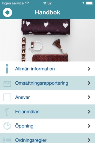 Stinsen intern-app screenshot 2