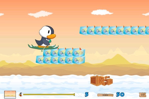 Champion Penguin-Frozen Adventure Run Free screenshot 4