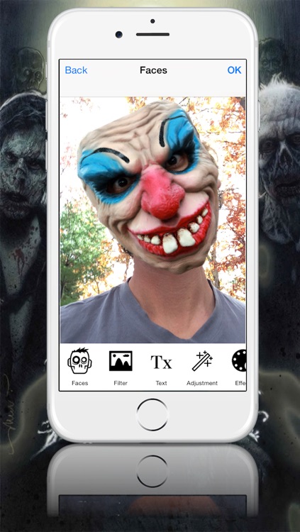 Mask Booth - Transform into a zombie, vampire or scary clown screenshot-4