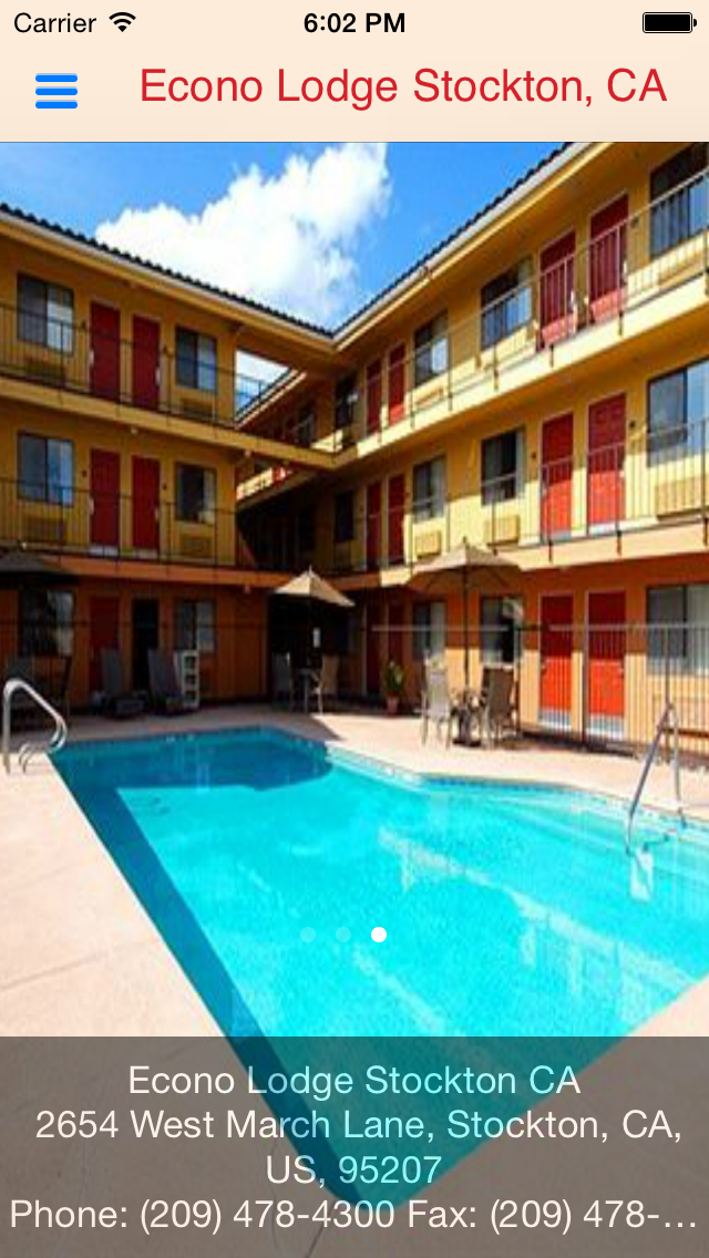 Econo Lodge Stockton CA iPhone screenshot 1 - Travel app