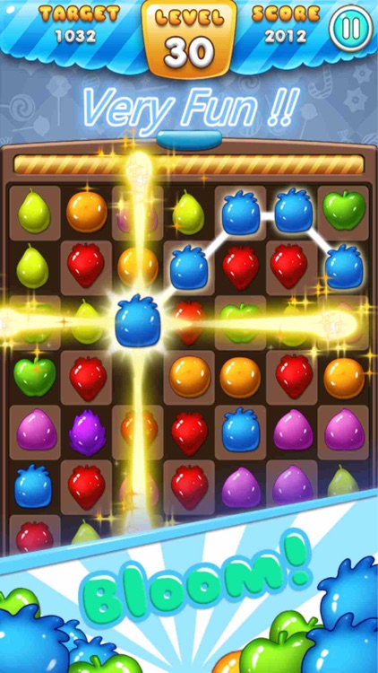 Ace Fruit Connect Sugar Mania HD 2 - Fruits Link Best Match 3 Puzzle Game Free screenshot-3