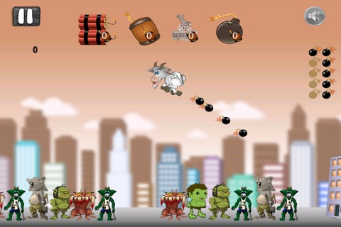 Flying Goatzilla Blast - Awesome Action Assault Game Free screenshot 2