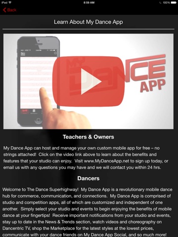 My Dance App HD screenshot 3