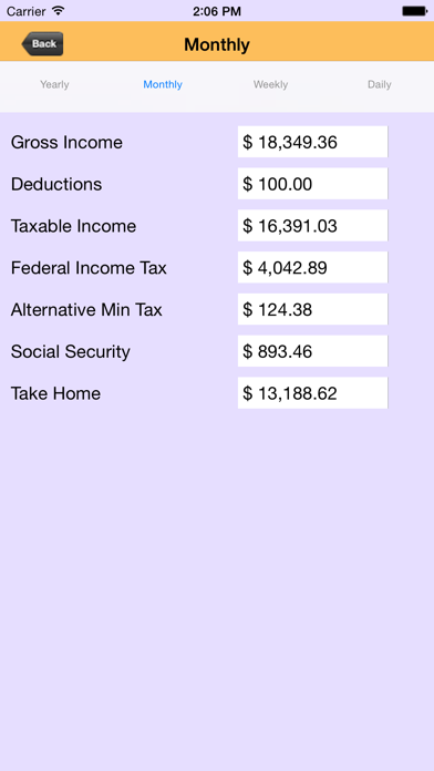 Screenshot #3 pour US TAX Calculator
