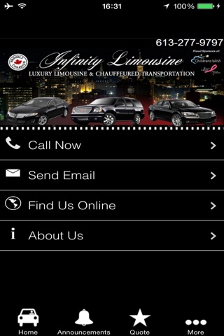Infinity Limousine App screenshot 3