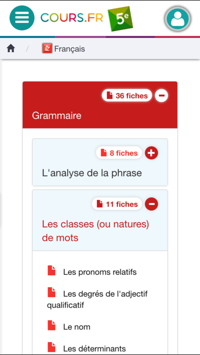 Screenshot #3 pour Cours.fr 5e