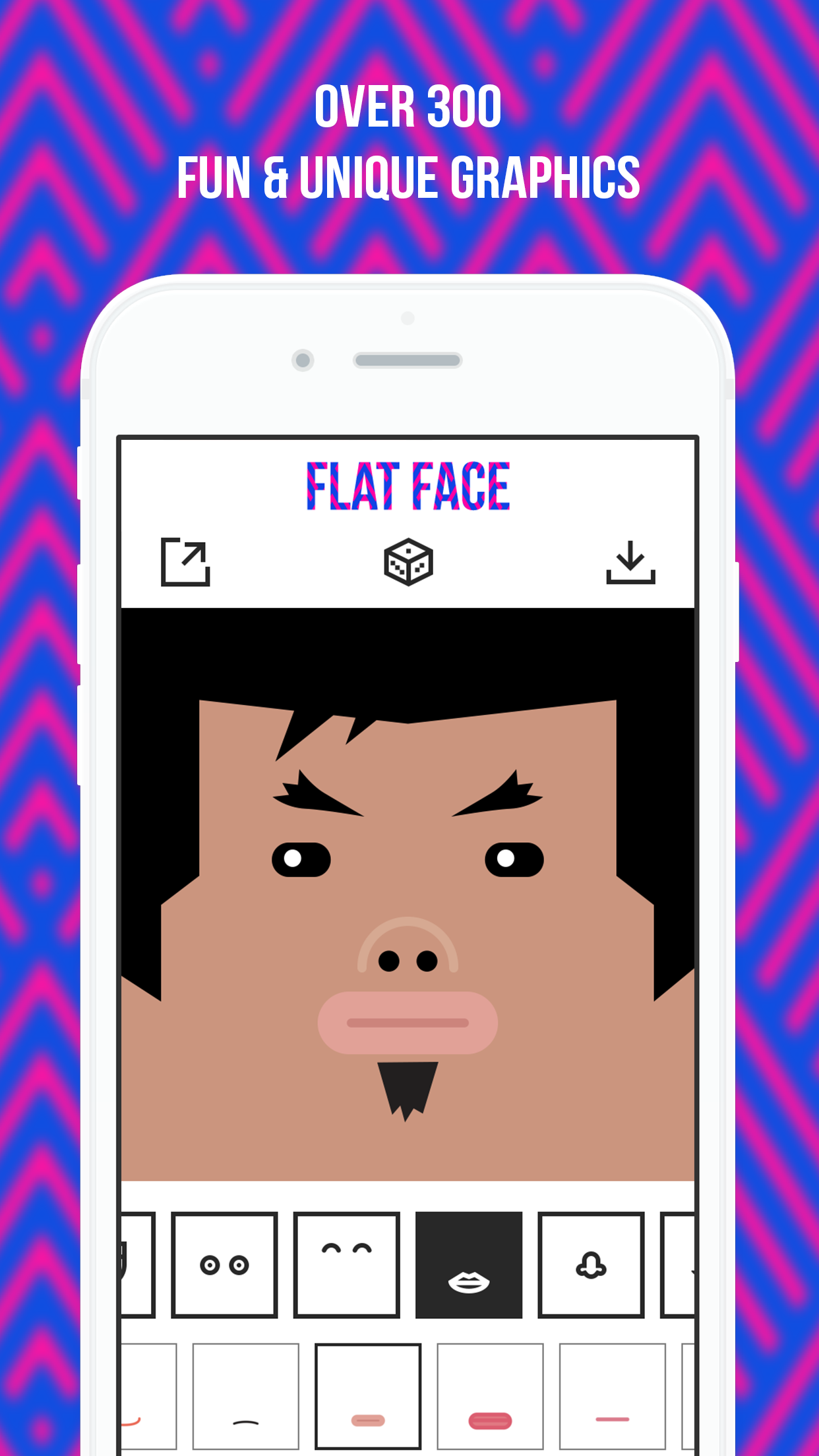 Flat Face - Avatar Face Maker screenshot 4