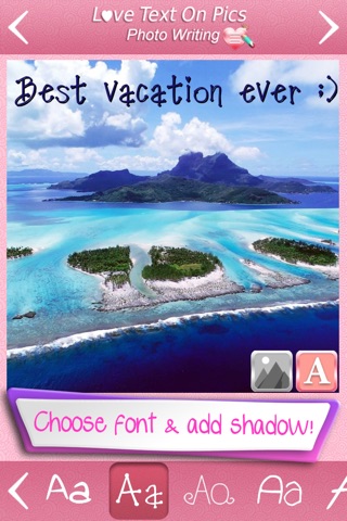 Cute Love Text on Pics - Pic Montage Edit & Caption your Photos with Fancy Photo Editor screenshot 4