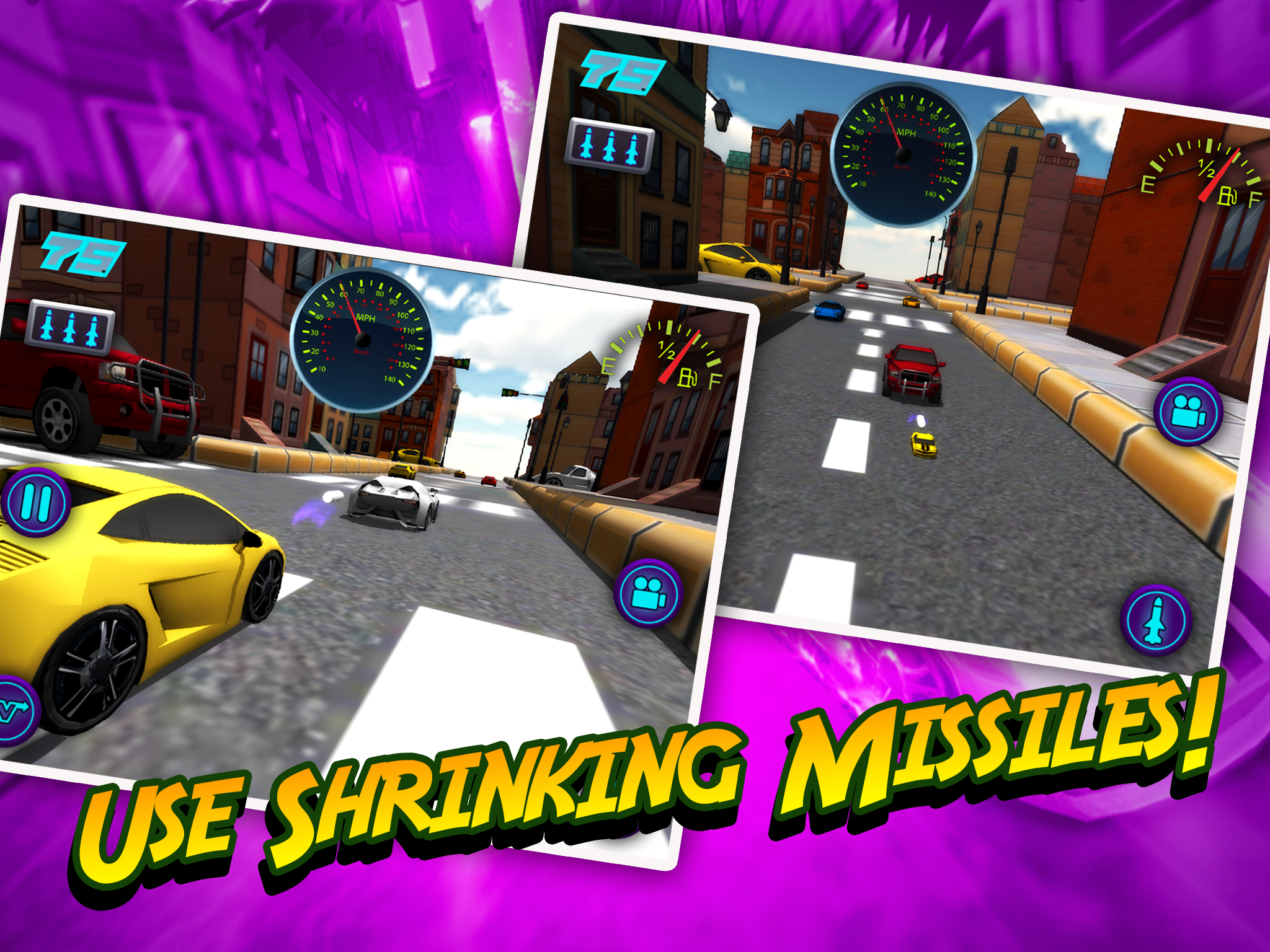 A Mini Toy Toon 3D Car Motor Racing Lightning Fast Auto Race Game screenshot 8