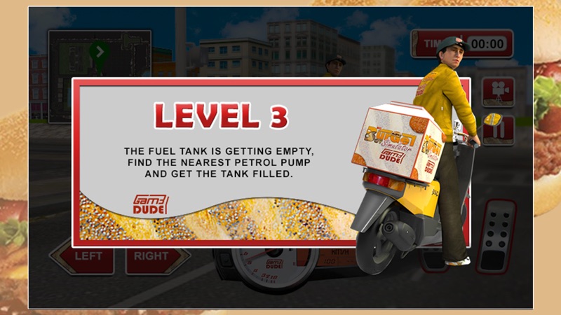 3D Burger Boy Simulator - Crazy motor bike rider and delivery bikers riding simulation adventure game screenshot 4