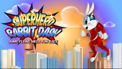 Screenshot #1 pour A Super Hero Rabbit Dash Jump Flying Fun Race Game