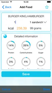 calorie counter and weight loss watcher iphone screenshot 3