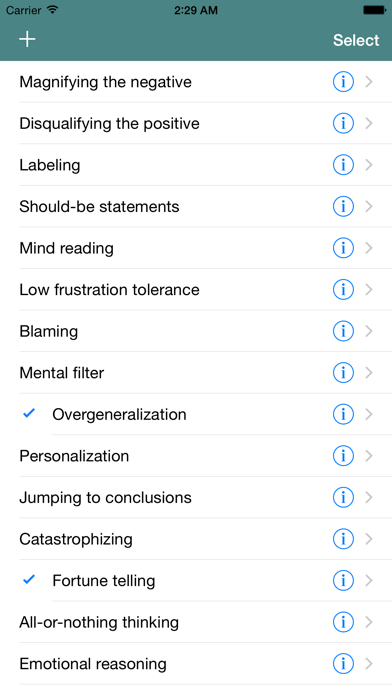 iCouch CBT iPhone screenshot 5 - Health & Fitness app