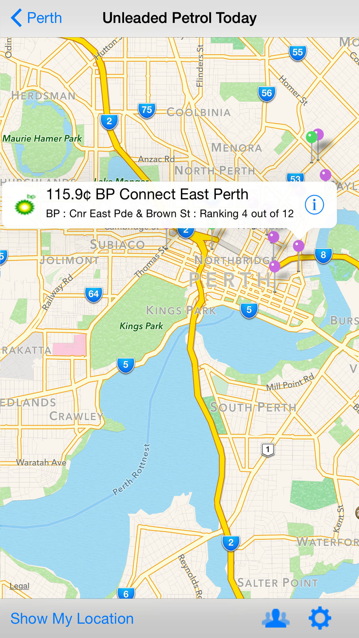 Fuel Map WA screenshot 3