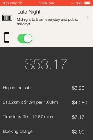 Cab Meter Australia Pro - Taxi fare screenshot 2