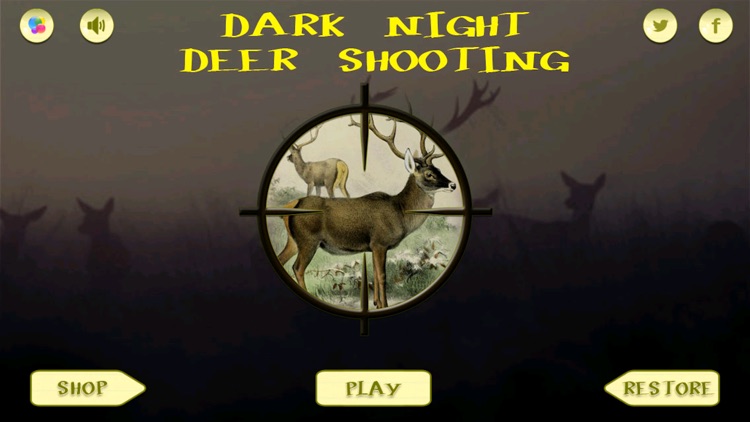 Dark Night Deer Shooting
