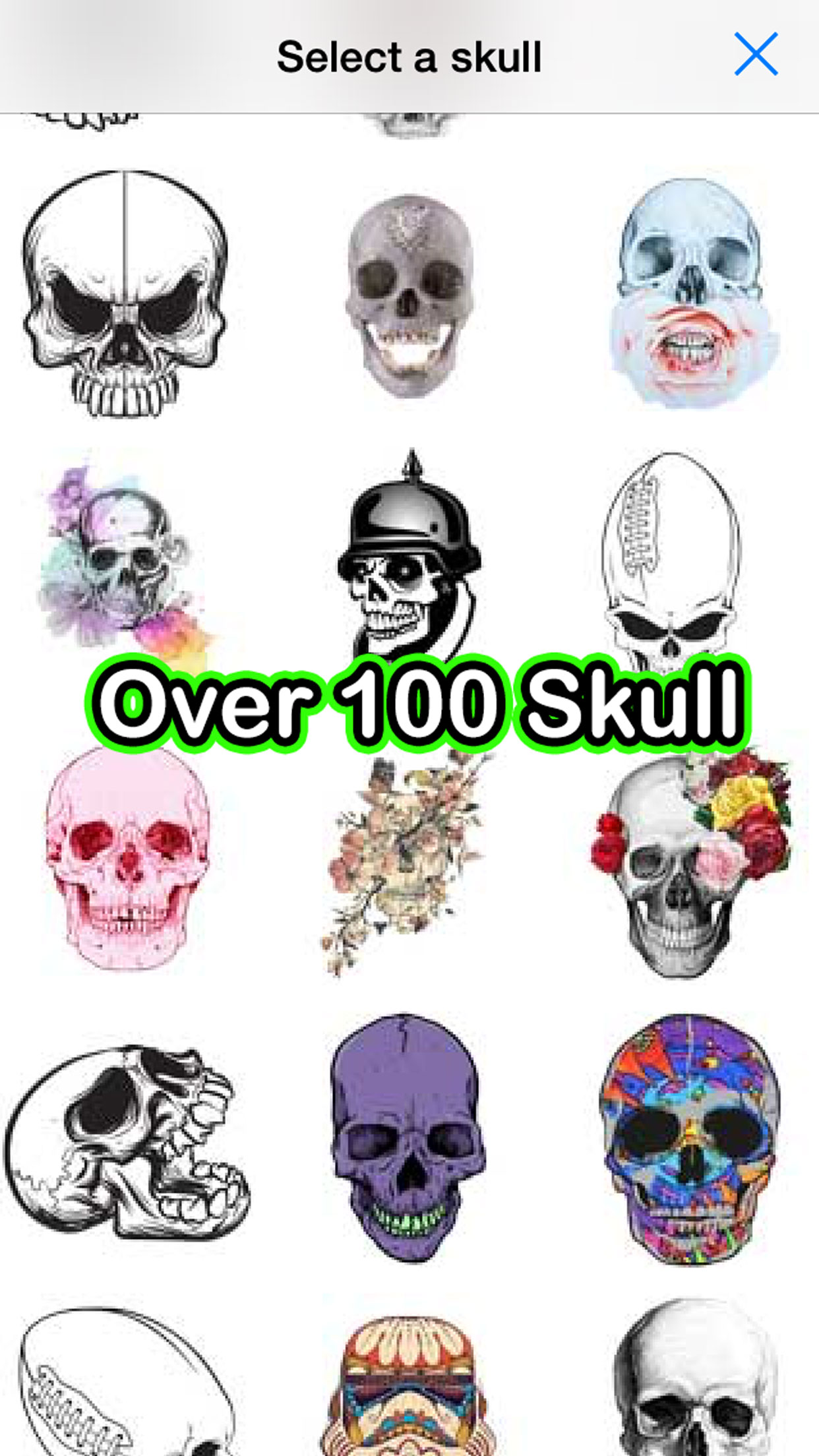 Skull Cam - A fun camera to swap faces with skulls, use realtime picture editor with cartoon style screenshot 3