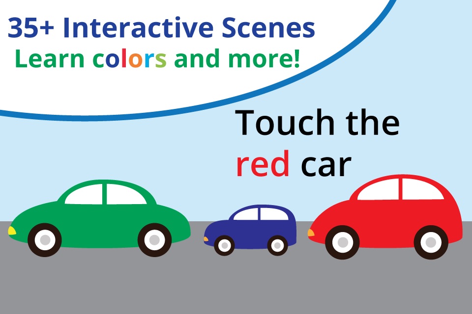 Cars and Trucks: preschool toddler learning games, learn shapes & colors screenshot 2