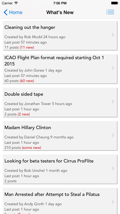 Cirrus Owners and Pilots Association (COPA) Forum Reader