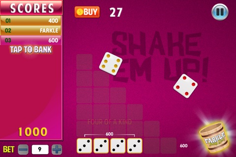 Farkle Throwing Dices screenshot 2