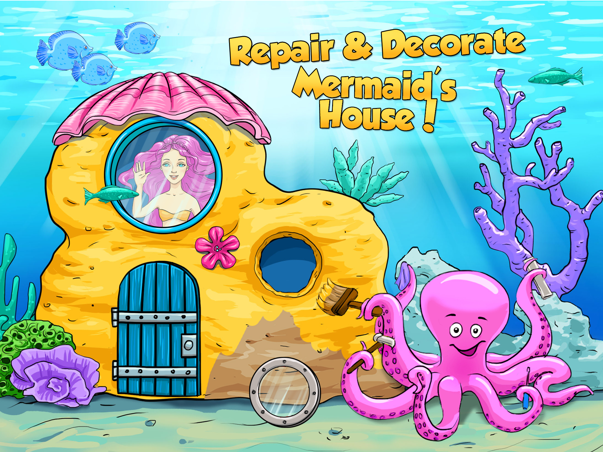 Mermaid Ava and Friends - Ocean Princess Hair Care, Make Up Salon, Dress Up and Underwater Adventures