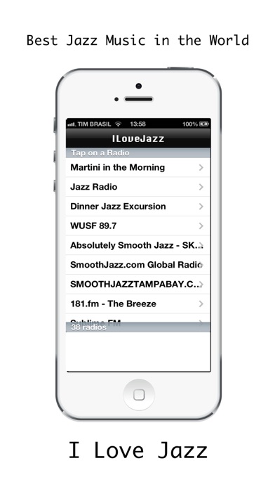 Screenshot #2 pour ILoveJazz - Écoutez de la musique jazz free mp3 gratuitement!