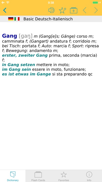 Italian <-> German Talking Dictionary Basic