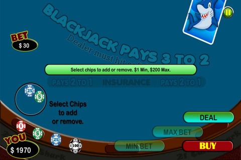 Card Shark 21 Free Blackjack screenshot 2