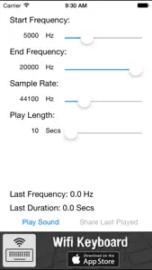 Sound Generator screenshot #1 for iPhone