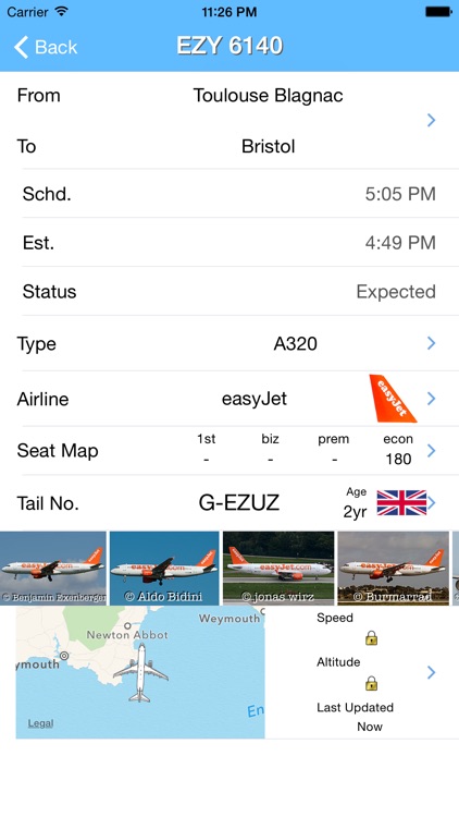 Bristol Airport - iPlane Flight Information