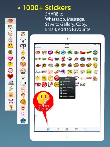 Screenshot #5 pour Stickers Free + Emoji Keyboard & Emoji Art