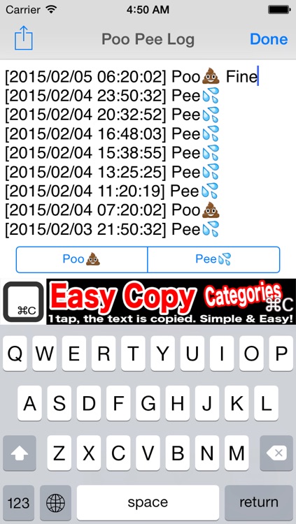 Poo Pee Log